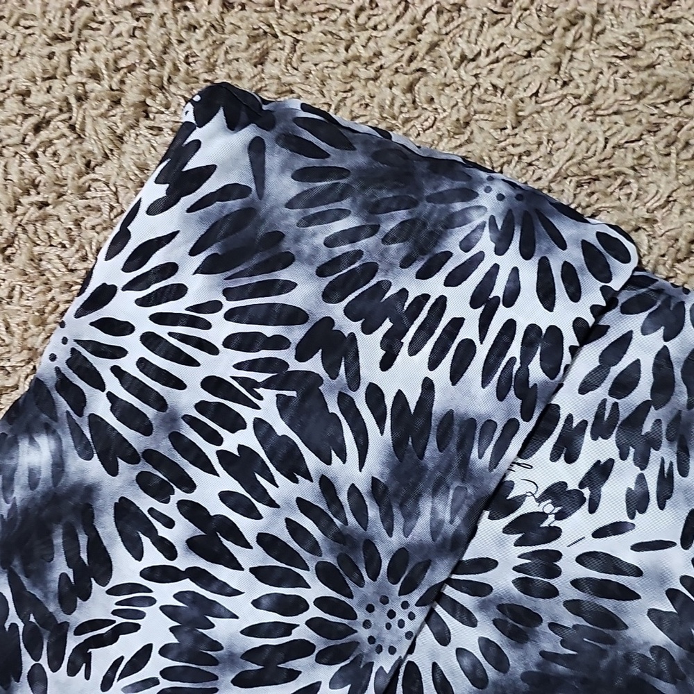 Fisico Cristina Ferrari Pants Tie Dye Mesh Fold Over Wide Leg Flare Large - Picture 4 of 7